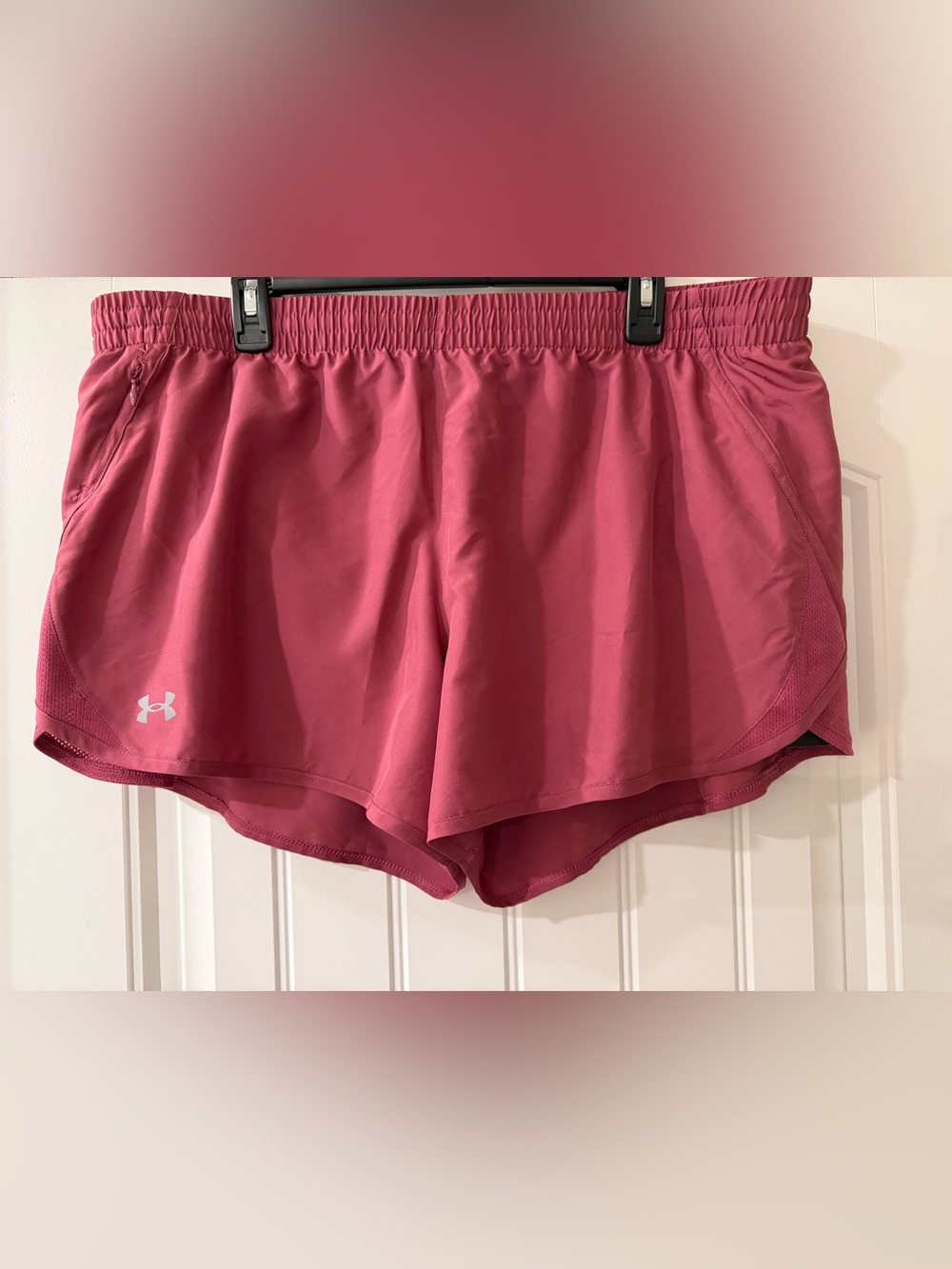Under Armour Women’s Fly By 3” Running Shorts 2XL Pink NWT